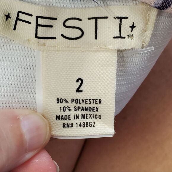 NWT Torrid Festi Blue, Peach & White Watercolor Skirt - Picture 5 of 6